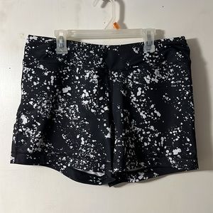 Women’s Black White Workout Shorts